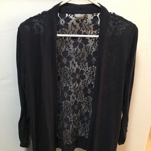 Floral lace cardigan